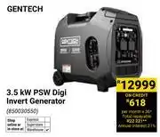 Builders Warehouse Gentech 3.5 KW PSW Digi Invert Generator 850030550 offer