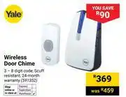 Builders Warehouse Yale Wireless Door Chime 591352 offer