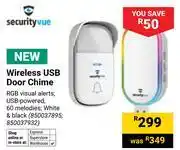 Builders Warehouse Securityvue Wireless USB Door Chime 850037895, 850037932 offer