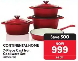 Makro Continental Home Cast Iron Cookware Set offer