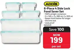 Makro Addis 4 Side Lock Food Saver Set offer