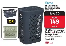 Makro Ótima Laundry Basket with Lid offer