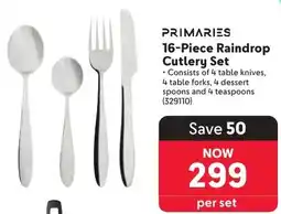 Makro Primaries Raindrop Cutlery Set offer