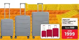 Makro Impala PP Luggage Set Grey or Red offer