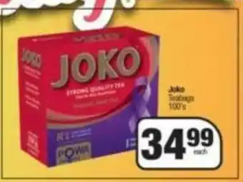 Spar Joko Teabags 100's offer