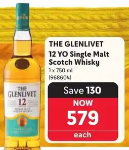 Makro The Glenlivet 12 YO Single Malt Scotch Whisky offer