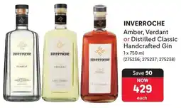 Makro Inverroche Amber, Verdant or Distilled Classic Handcrafted Gin offer