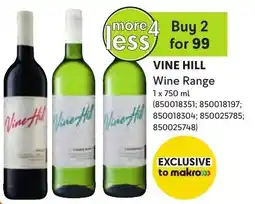 Makro Vine Hill Wine Range offer
