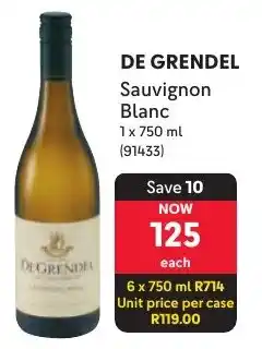 Makro De Grendel Sauvignon Blanc offer