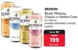 Makro Bernini Blush, Mimosa, Classic or Amber Cans offer