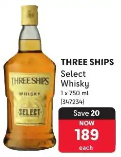 Makro Three Ships Select Whisky offer