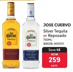 Makro Jose Cuervo Silver Tequila or Reposado offer