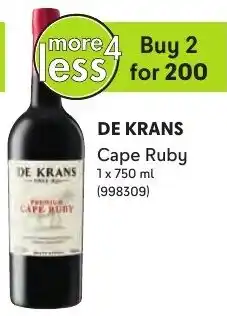 Makro De Krans Cape Ruby offer