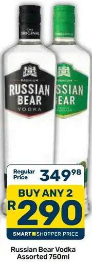 Pick n Pay Russian Bear Vodka Assorted offer