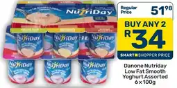 Pick n Pay Danone Nutriday Low Fat Smooth Yoghurt Assorted offer