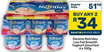Pick n Pay Danone Nutriday Low Fat Smooth Yoghurt Assorted offer