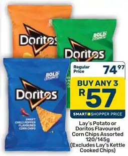 Pick n Pay Lay's Potato or Doritos Flavoured Corn Chips Assorted offer