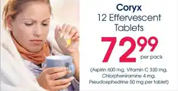 Clicks Coryx 12 Effervescent Tablets offer
