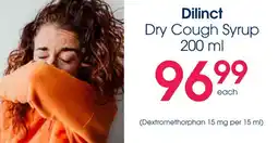 Clicks Dilinct Dry Cough Syrup offer