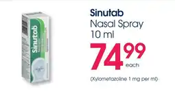 Clicks Sinutab Nasal Spray offer