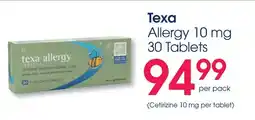 Clicks Texa Allergy 10 mg Tablets offer