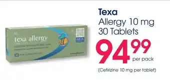 Texa Allergy 10 mg Tablets