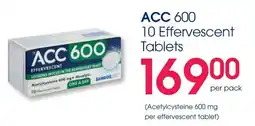 Clicks ACC 600 Effervescent Tablets offer