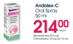 Clicks Andolex-C Oral Spray offer