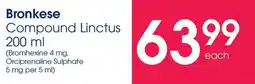 Clicks Bronkese Compound Linctus offer