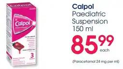 Clicks Calpol Paediatric Suspension offer