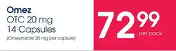 Clicks Omez OTC 20 mg 14 Capsules offer