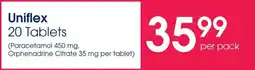 Clicks Uniflex 20 Tablets offer