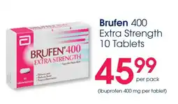 Clicks Brufen 400 Extra Strength 10 Tablets offer