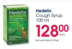 Clicks Hedelix Cough Syrup offer