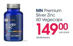 Clicks MN Premium Silver Zinc 60 Vegecaps offer