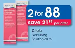 Clicks Clicks Nebulising Solution offer