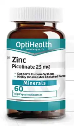 Clicks OptiHealth Zinc Picolinate 23 mg 60 Vegi Capsules offer