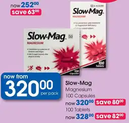 Clicks Slow-Mag Magnesium 100 Capsules offer