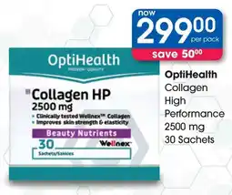 Clicks OptiHealth Collagen High Performance 2500 mg 30 Sachets offer