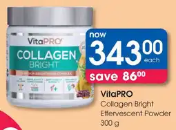 Clicks VitaPRO Collagen Bright Effervescent Powder offer