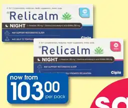Clicks Relicalm Night Tablets offer