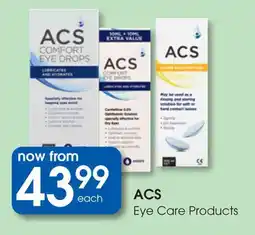 Clicks ACS Eye Care Products offer