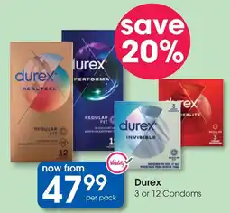 Clicks Durex Condoms offer