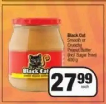 Spar Black Cat Smooth or Crunchy Peanut Butter offer