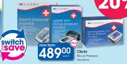 Clicks Clicks Blood Pressure Monitors offer