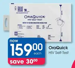 Clicks OraQuick HIV Self-Test offer