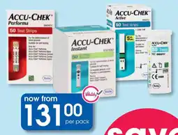 Clicks Accu-Chek 50 Test strips offer