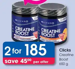 Clicks Clicks Creatine Boost offer