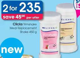 Clicks Clicks Trimshake Meal Replacement Shake offer