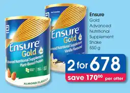Clicks Ensure Gold Advanced Nutritional Supplement Shake offer